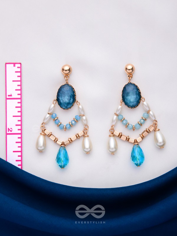 THE FROZEN TEARDROP - STATEMENT DROP EARRINGS