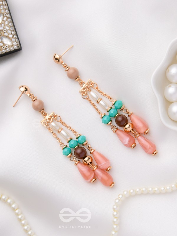 THE WHISPERING CHIMES - BEADED DROP EARRINGS