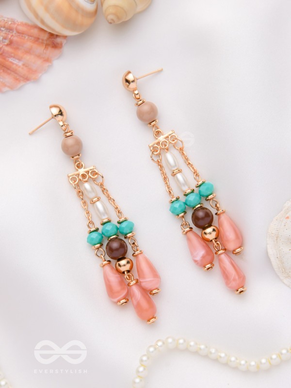 THE WHISPERING CHIMES - BEADED DROP EARRINGS