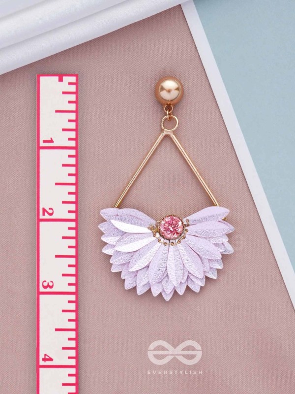 PETAL POWER PLAY - PASTEL PINK DROP EARRINGS