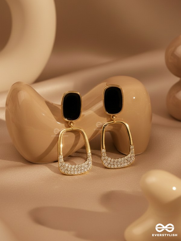 SHIMMER OF NIGHT - STATEMENT DROP EARRINGS