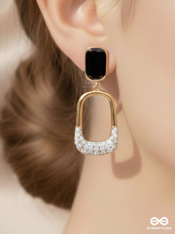 SHIMMER OF NIGHT - STATEMENT DROP EARRINGS