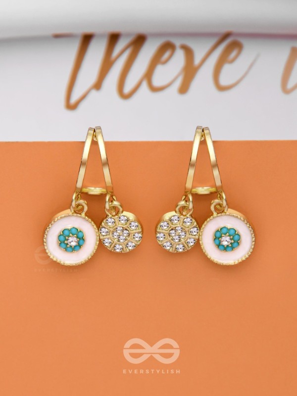 BLOOMING IT AWAY - GOLDEN DROP EARRINGS