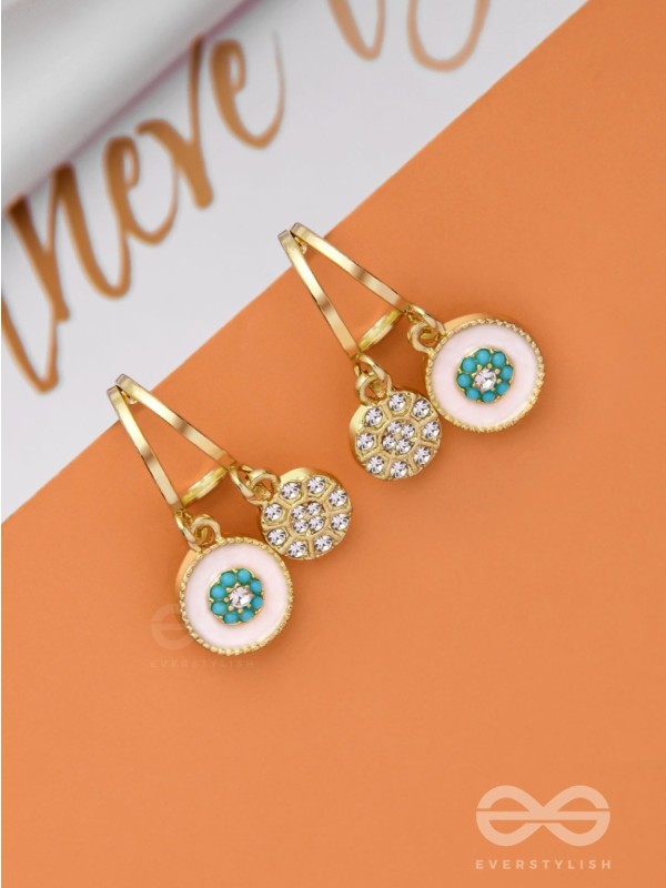 BLOOMING IT AWAY - GOLDEN DROP EARRINGS