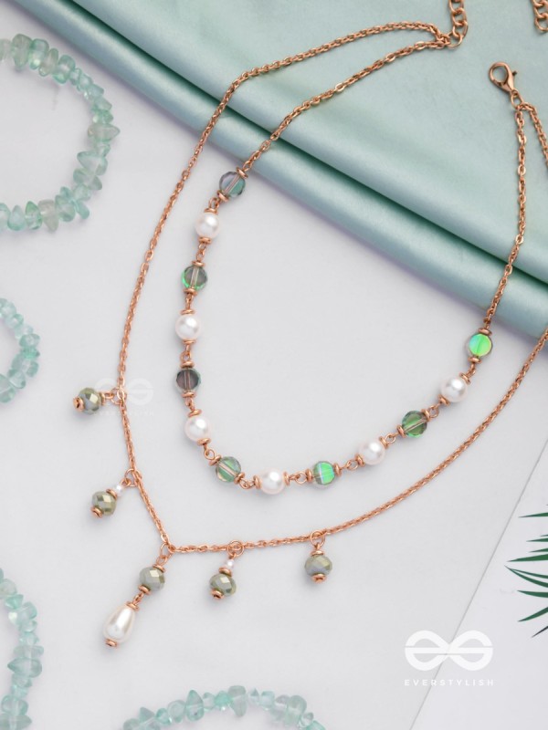 The Celestial Gems - Casual Multilayered Neckpiece With Anti-Tarnish Coating 