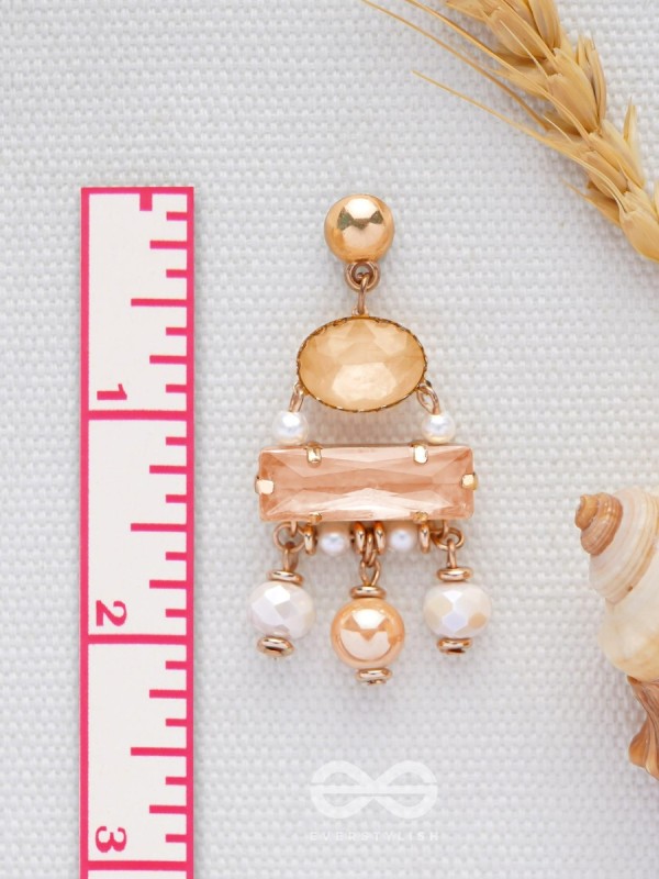 THE CARAMEL DAZZLERS - STATEMENT DROP EARRINGS