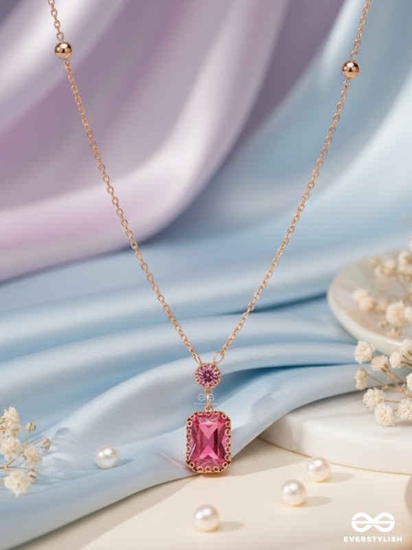 Magenta's Magic - Smart And Casual Neckpiece With Anti-Tarnish Coating