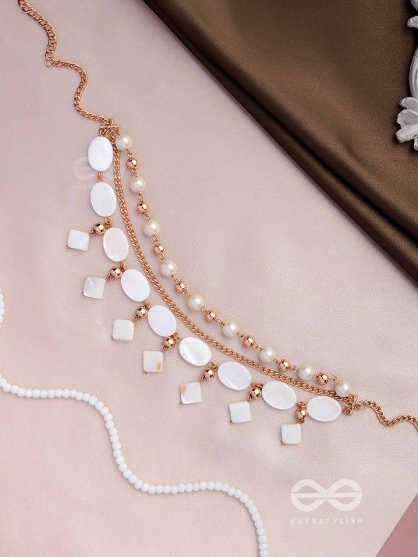 Layers Of Magic - Elegant Multilayered Neckpiece With Anti-Tarnish Coating 