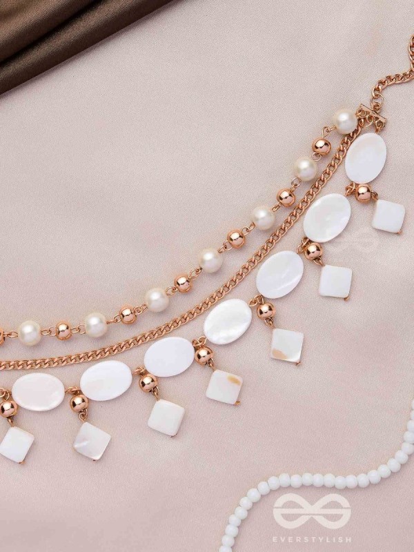 Layers Of Magic - Elegant Multilayered Neckpiece With Anti-Tarnish Coating 