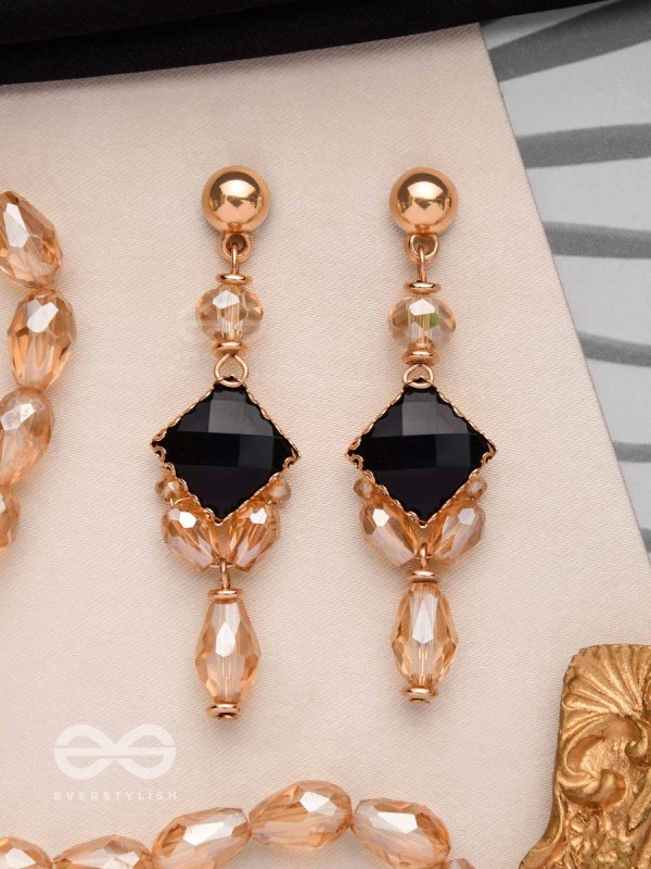 THE MYSTIC  NIGHTFALL - ELEGANT DROP EARRINGS