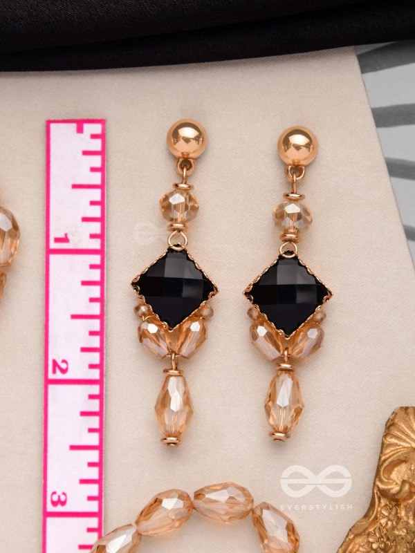 THE MYSTIC  NIGHTFALL - ELEGANT DROP EARRINGS