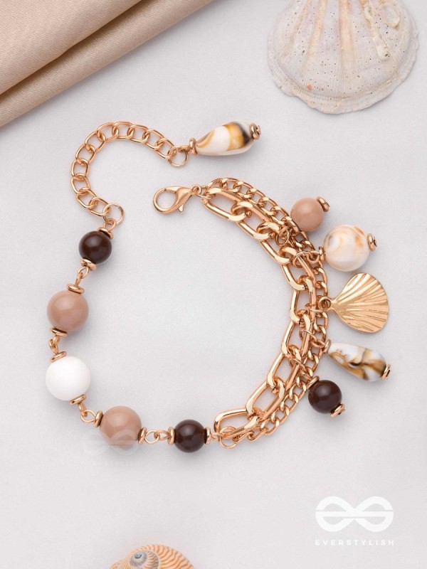 COFFEE BY BEACHSIDE - STATEMENT LAYERED BRACELET