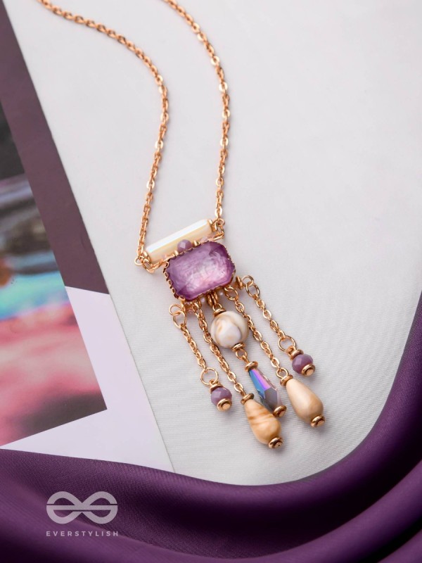 The Purple Shores - Modern & Classic Neckpiece With Anti-Tarnish Coating 