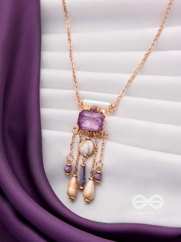 The Purple Shores - Modern & Classic Neckpiece With Anti-Tarnish Coating 