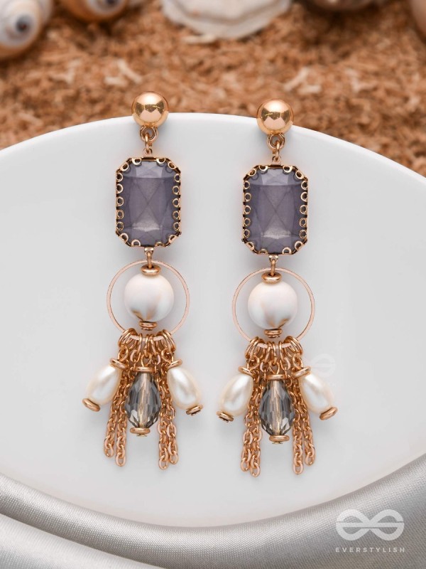 THE SEA HORIZON - STATEMENT DROP EARRINGS