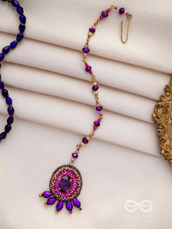 TAMASVINI - THE STARRY NIGHT - STONE, CUTDANA AND BEADS EMBROIDERED MAANGTIKA