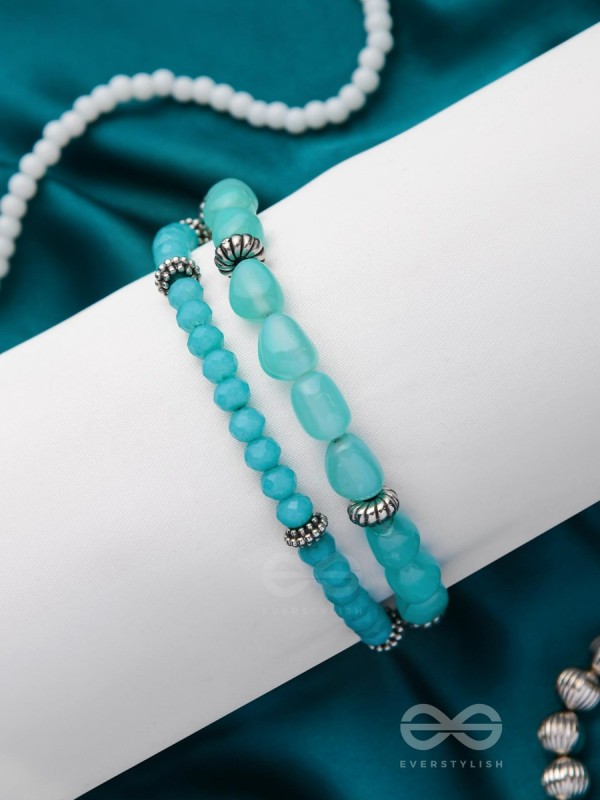 OCEANIC BLISS BEADS - MULTILAYER BEADED BRACELET