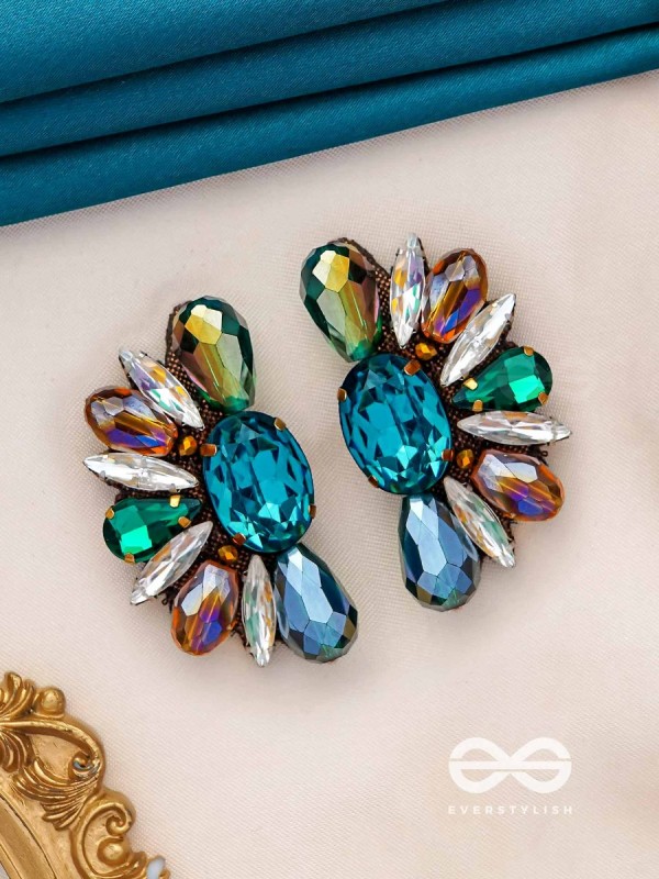 Manivarga - The gem collection - Stone embroidered earrings 