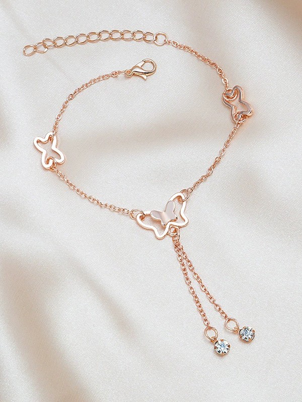 FLUTTERING MELODIES - CASUAL ROSEGOLD ANKLET