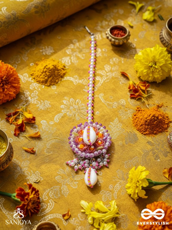 KAAKINI - A SHELL'S TREASURES - SHELL AND BEADS EMBROIDERED MAANGTIKA