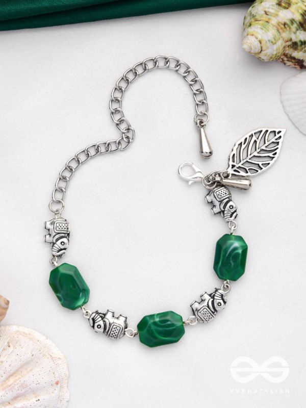 JUNGLE JIVE - OXIDISED EMBELLISHED BRACELET