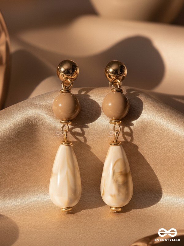 THE COASTAL DUNES - GOLDEN EMBELLISHED EARRINGS
