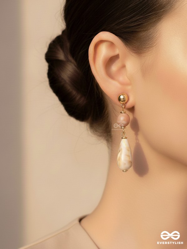 THE COASTAL DUNES - GOLDEN EMBELLISHED EARRINGS
