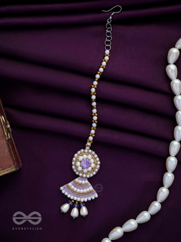 SVANIKA - THE RADIANT ONE - STONE, PEARL AND BEADS EMBROIDERED MAANGTIKA