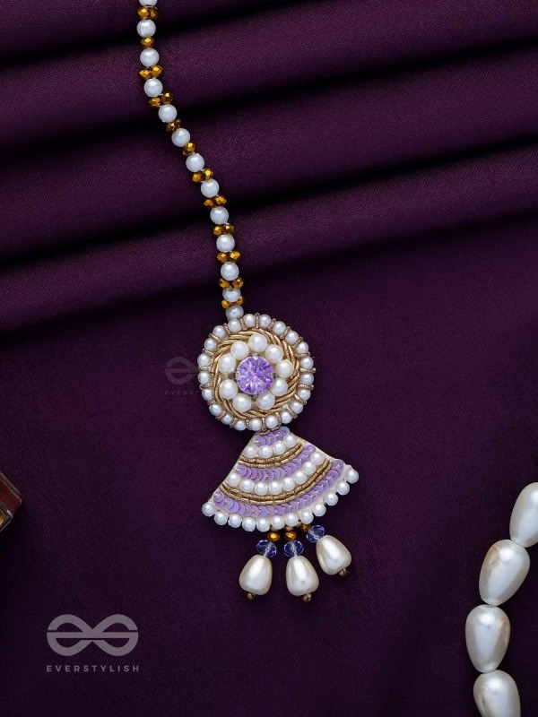 SVANIKA - THE RADIANT ONE - STONE, PEARL AND BEADS EMBROIDERED MAANGTIKA