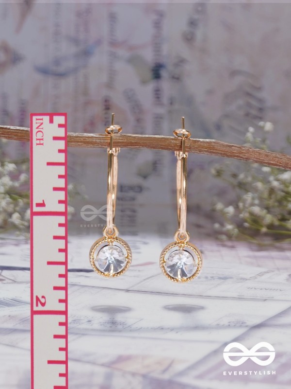 THE FAIRY GEMS - GOLDEN HOOP EARRINGS