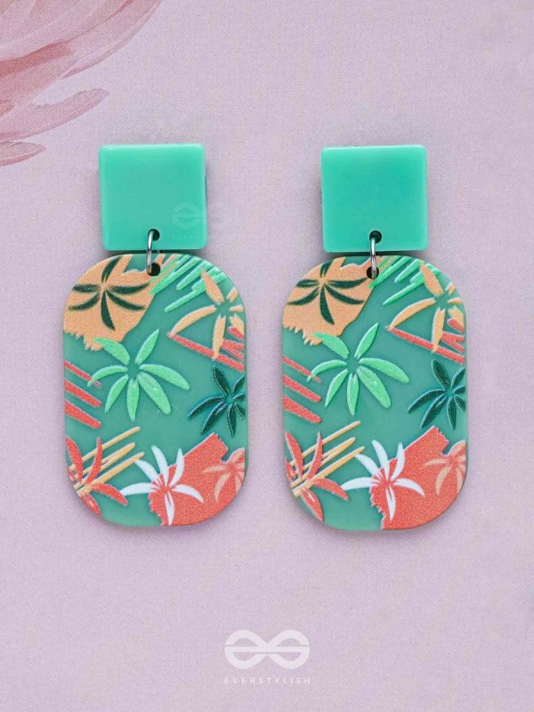 MYSTILEAF MARVELSCAPE - MULTICOLOR ACRYLIC EARRINGS