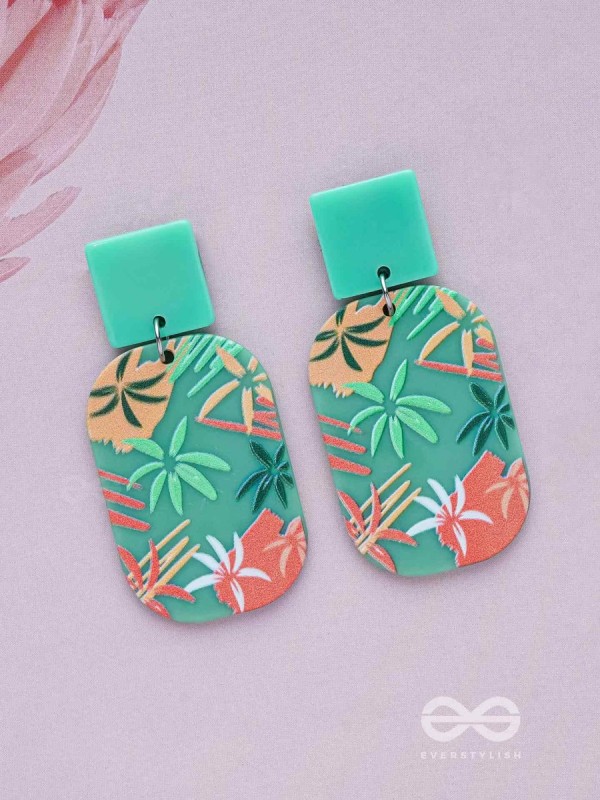 MYSTILEAF MARVELSCAPE - MULTICOLOR ACRYLIC EARRINGS