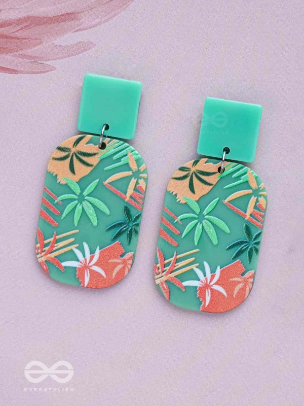 MYSTILEAF MARVELSCAPE - MULTICOLOR ACRYLIC EARRINGS