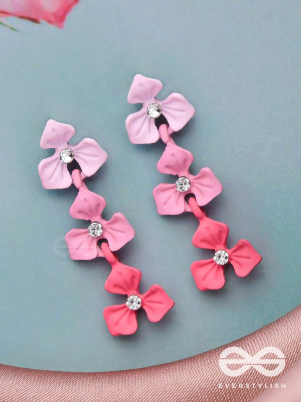 THE CHERRY BLOSSOMS - ELEGANT ACRYLIC EARRINGS