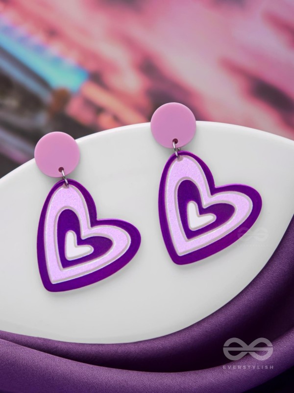 THE LILAC LOVE - CASUAL ACRYLIC EARRINGS