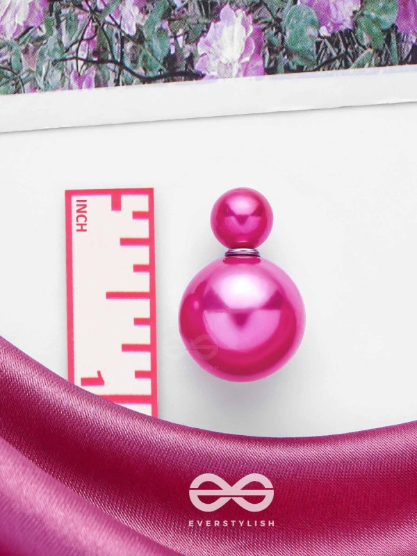 GIGGLES & GLITTERS - PINK PEARLS STUD EARRINGS