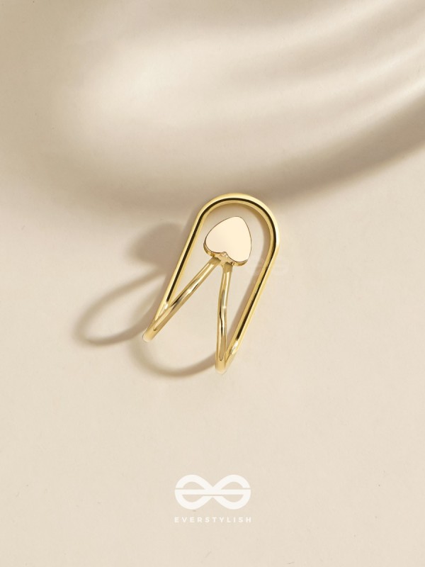 MINI LOVE TOKEN - GOLDEN EMBELLISHED EARCUFF (one ear)