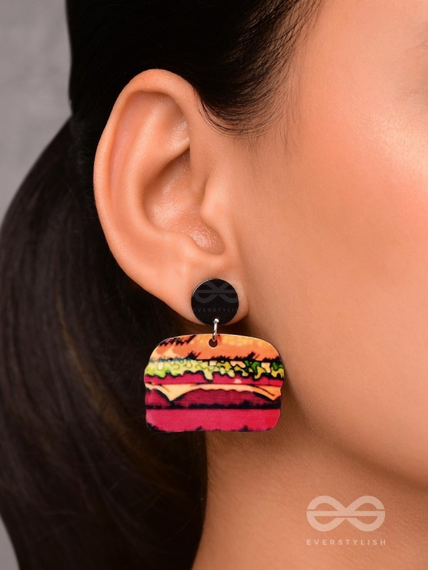 THE BUNBELIEVABLE BITE - STATEMENT ACRYLIC EARRINGS