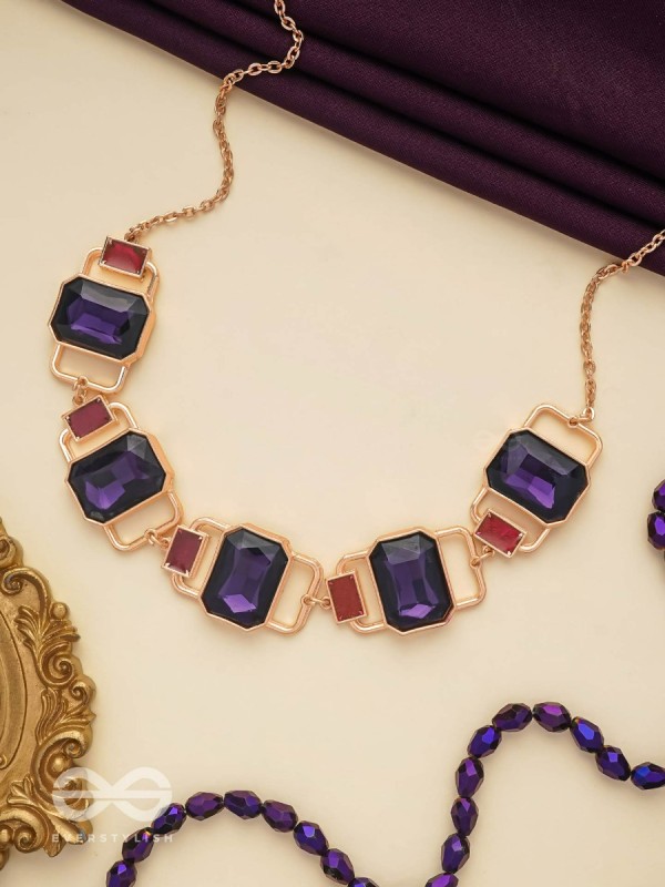 The Crystal Matrix - Statement Embellished Neckpiece