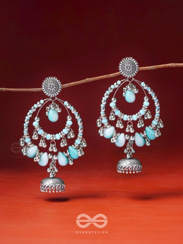 The Layers Of Horizon- Oxidised Earrings