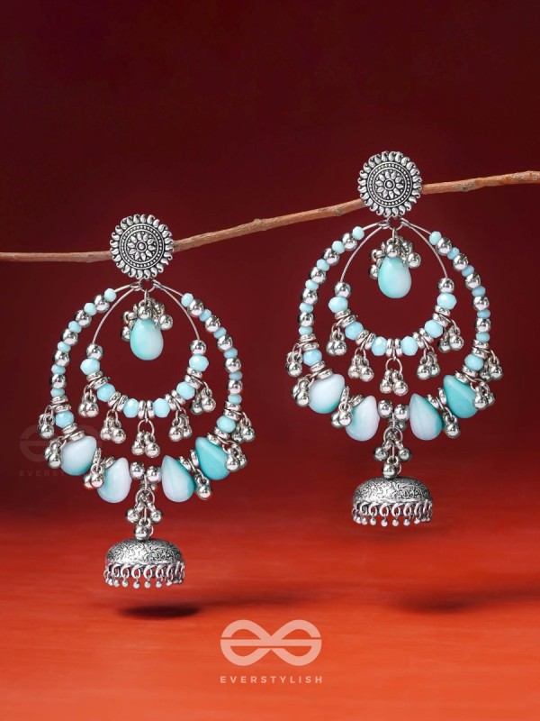 The Layers Of Horizon- Oxidised Earrings