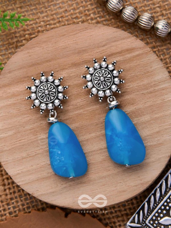 Oath Of The Sky- Stone Oxidised Earrings