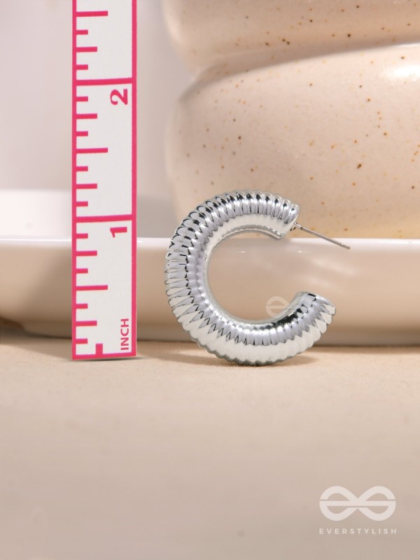 Sunlit Harmony - Statement Silver Earrings