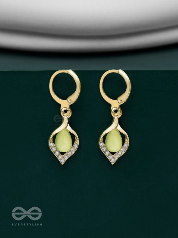 Aurora Canopy - Golden Embellished Earrings