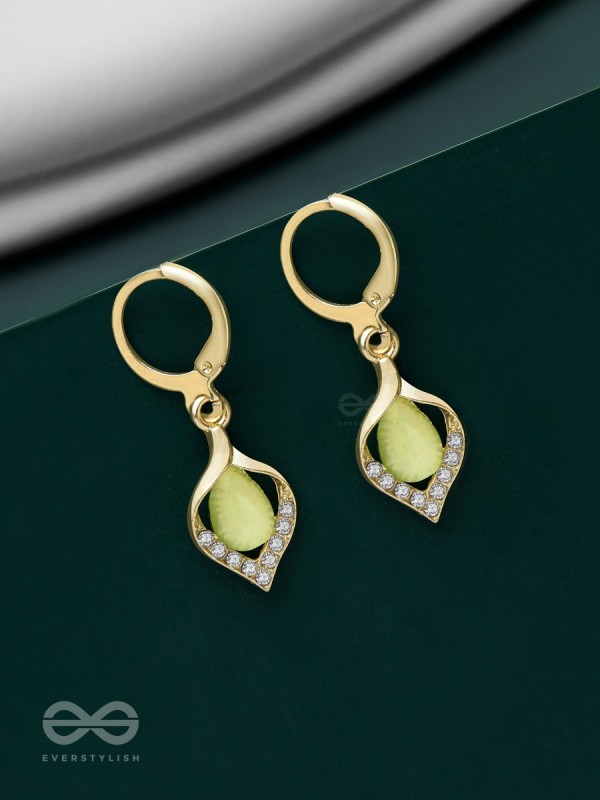 Aurora Canopy - Golden Embellished Earrings