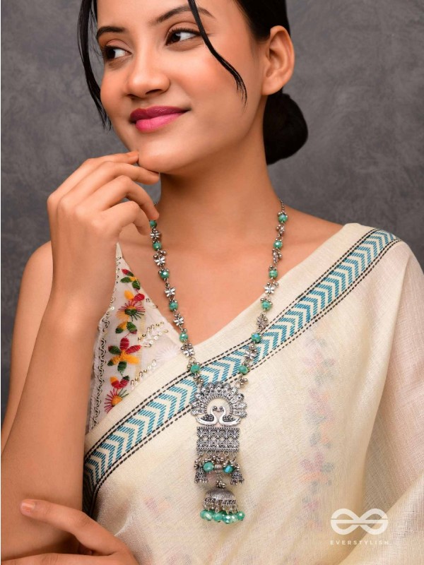 The Celestial Flutters - Statement Oxidised Neckpiece