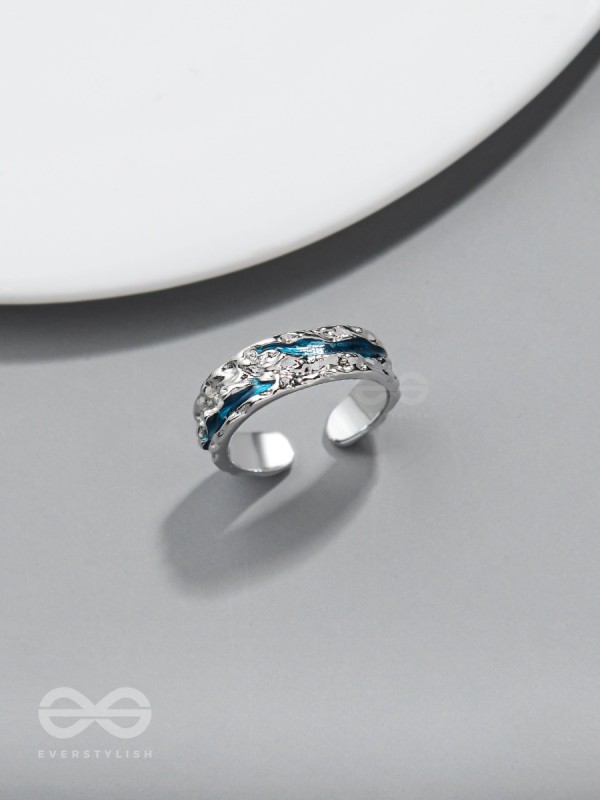 The Teal River - Silver Ring