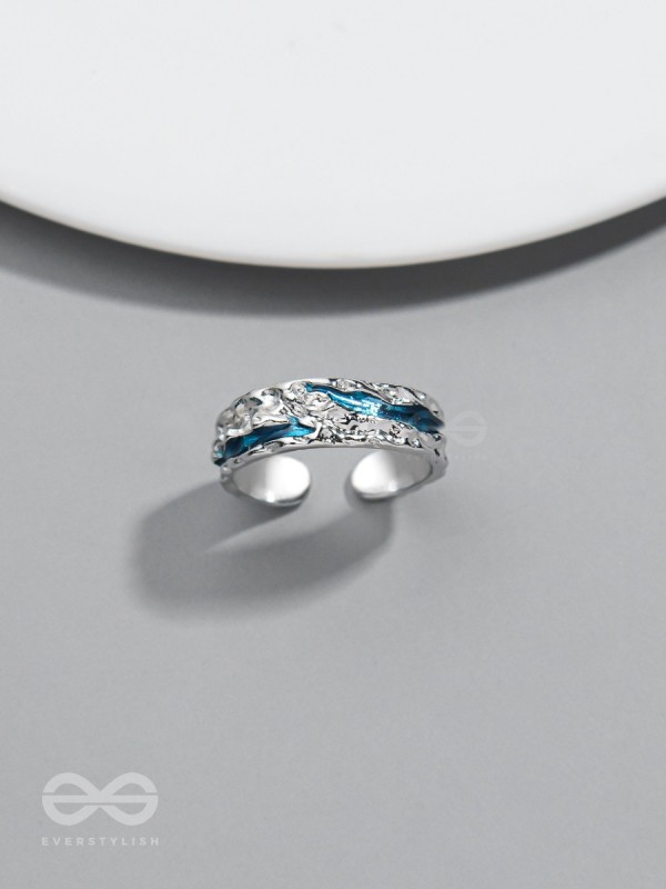 The Teal River - Silver Ring