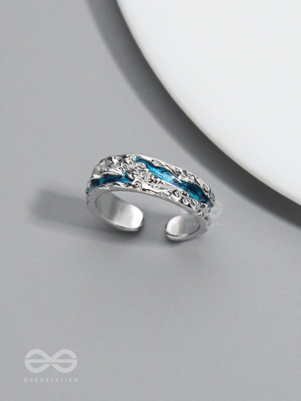 The Teal River - Silver Ring