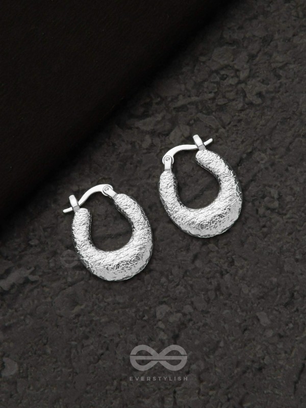 Glittering Halos - Silver Earrings